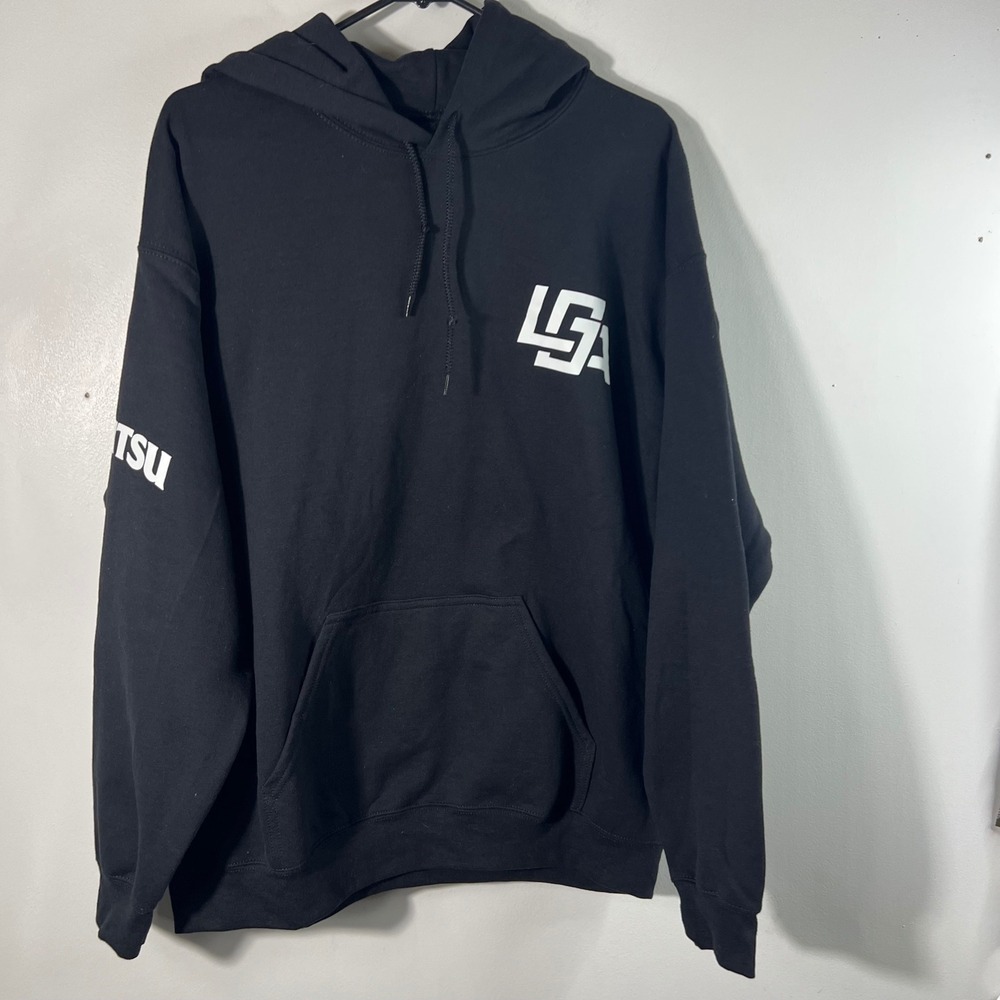 Gildan Local Grappler Jiu Jitsu Hoodie Heavy Blend Black L Cotton Poly